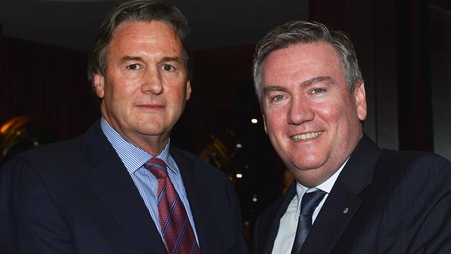 Browne and former Collingwood president Eddie McGuire bonded over the Pies.