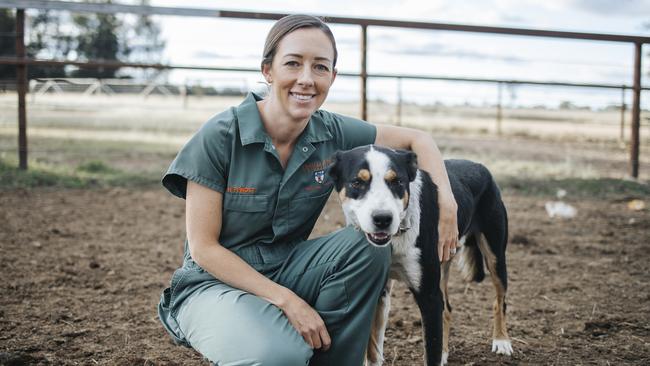 Sarah Golding, from Inverell in northern NSW, is nominated for a Shine Award for her work helping young vets cope with the pressures of the job. Picture: Emma Pendergast