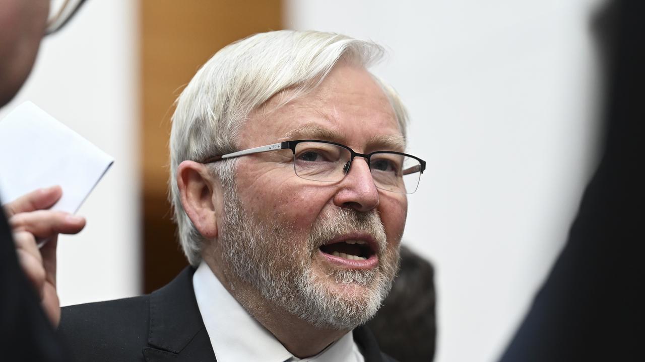 The Albanese government has credited Mr Rudd with much of the diplomatic legwork around AUKUS. Picture: NewsWire / Martin Ollman