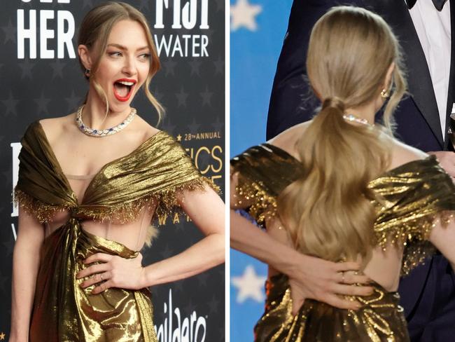 Amanda Seyfried at the 2023 Critics Choice Awards.