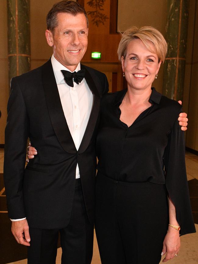 Mr Coutts-Trotter and wife, ALP MP Tanya Plibersek. Picture: AAP