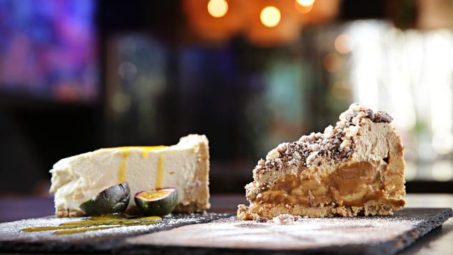 Cheesecake and banoffee pie are made fresh in-house.