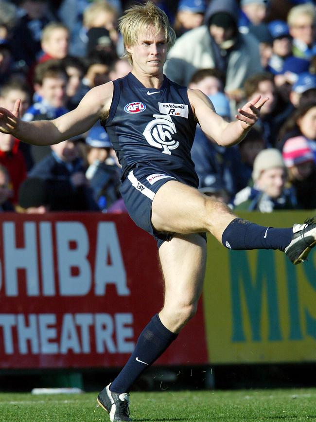 David Teague during his first season with Carlton, 2004.