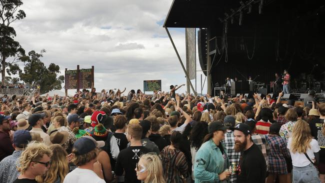 Police were pleased with the majority of the festival-goers’ behaviour. Picture: Mathew Farrell/ News Corp Australia