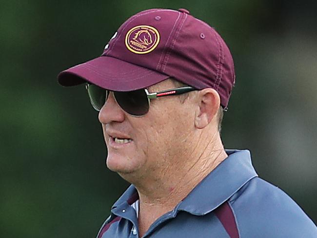 Kevin Walters. The Brisbane Broncos training at Red Hill.  Pic Peter Wallis