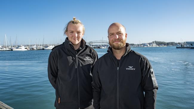 Vessev founder Max Olson (left) with CEO Eric Laakmann.