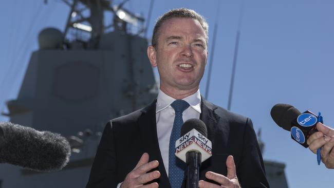 Defence Industries Minister Christopher Pyne said the federal Government won’t compromise on quality workers to build naval vessels.