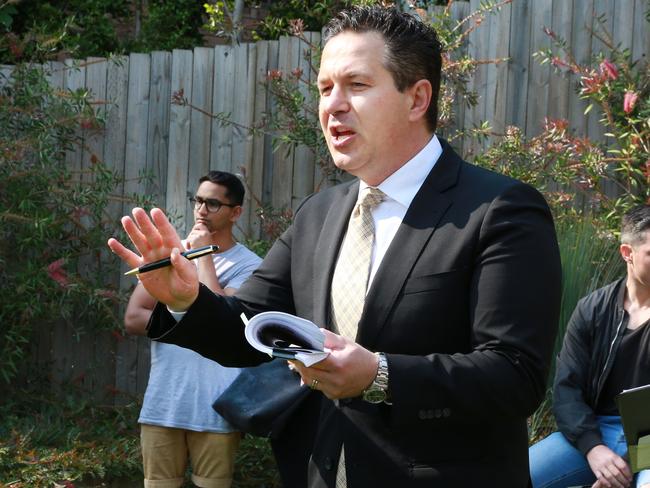 McGrath salesman and auctioneer Adrian Bo. Picture: Mark Scott