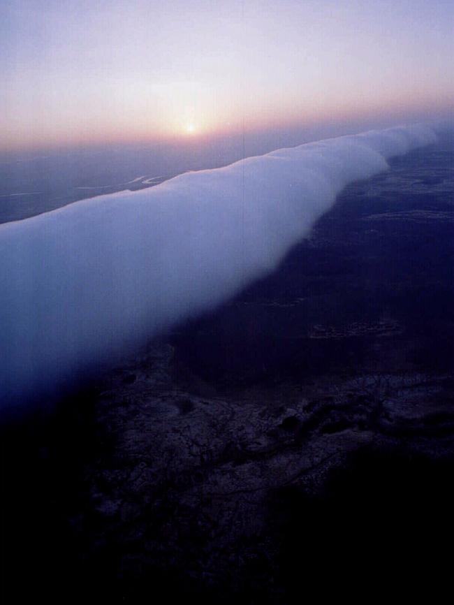 Morning glory clouds near Burketown. Picture: Tom O’Connor