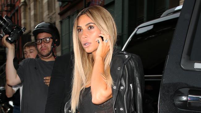 TV personality Kim Kardashian, with new blonde hair, arrives at the Mercer Hotel on June 25, 2015 in New York City Pictured: Kim Kardashian Ref: SPL789647 250614 Picture by: Christopher Peterson/Splash News Splash News and Pictures Los Angeles: 310-821-2666 New York: 212-619-2666 London: 870-934-2666 photodesk@splashnews.com