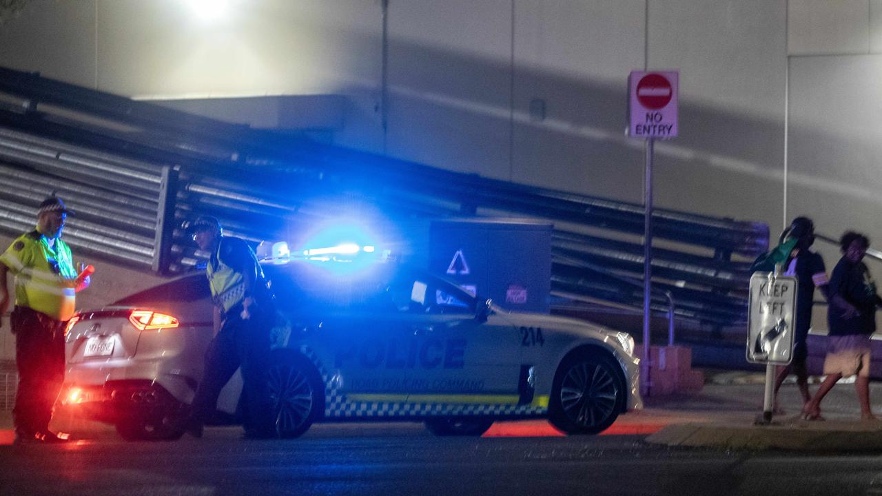 Police operation in Alice Springs after a major escalation in the local crime spree. Picture: Liam Mendes / The Australian