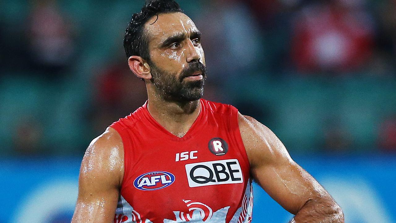 Goodes was booed by fans for the last 18 months of his career.