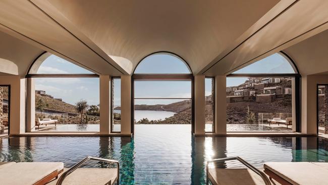 The pool with a view at One&amp;Only Kea Island.