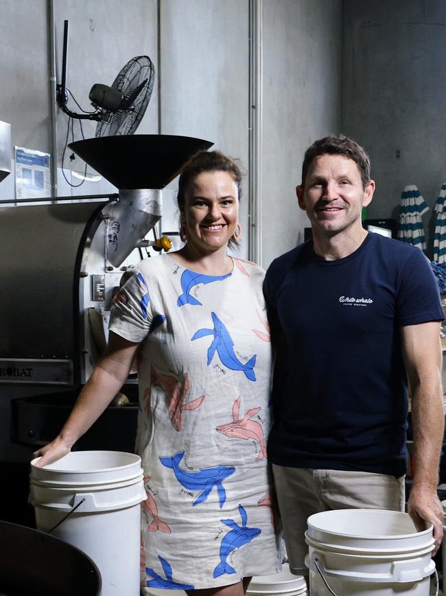 Ali and Steve have had a strong focus on sustainability, with $70,000 in contributions to reef restoration, reusable and compostable cups and solar panels on the roof. Picture: Brendan Radke