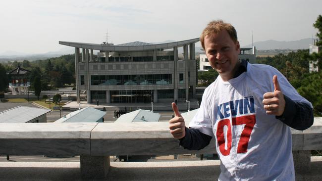 Charles Firth in North Korea (in 2007, obviously). Picture: Charles Firth