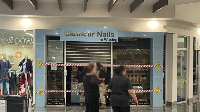 A fire has extensively damaged the Glamour Nails &amp; Waxing salon at Burpengary Plaza. Picture: Aaron Goodwin