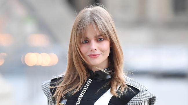 Samara Weaving attends the Louis Vuitton Womenswear Spring/Summer 2022 show as part of Paris Fashion Week on October 05, 2021 in Paris, France. (Photo by Jacopo Raule/Getty Images)