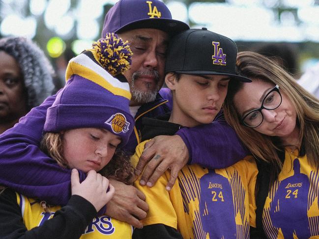 LA Lakers fans – and basketball lovers the world over – are mourning the loss of Kobe Bryant. Picture: AP