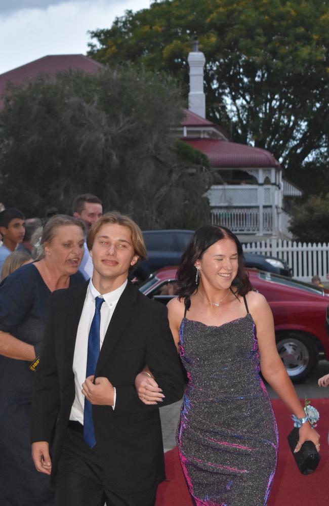 Izach Barratt and Kiara Gibbons at the 2024 Warwick State High School formal. November 15, 2024.