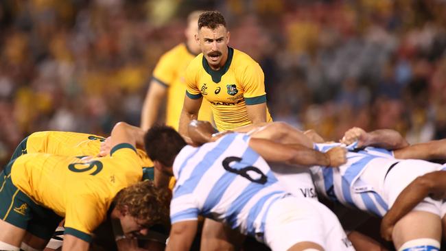 Wallabies halfback Nic White during the Tri-Nations game against Argentina