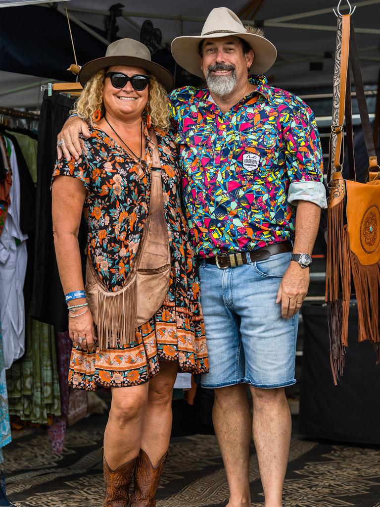 Luja Designs Stallholders Kelly and Dave Rogers at Savannah in the Round, day one! Picture: Emily Barker