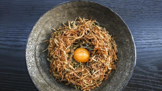 The black garlic mie goreng. Picture: Monique Harmer