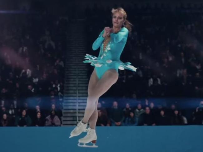 Margot Robbie stars as ice skater Tonya Harding in the film I, Tonya.