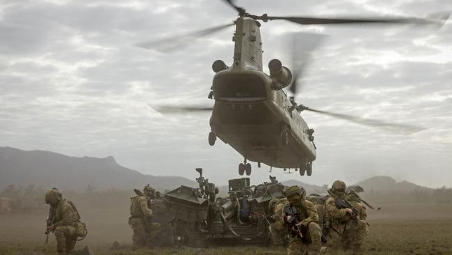 Australian Defence Force soldiers training in northern Australia.