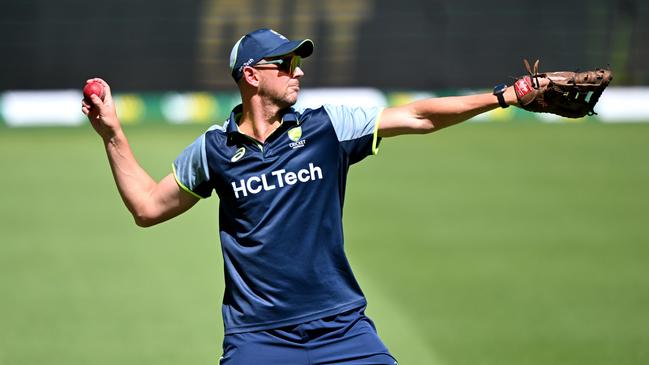 Josh Hazlewood is back for the third Test. Picture: Bradley Kanaris/Getty Images