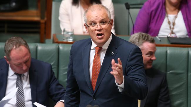 Treasurer Scott Morrison refused to comment. Picture: Kym Smith