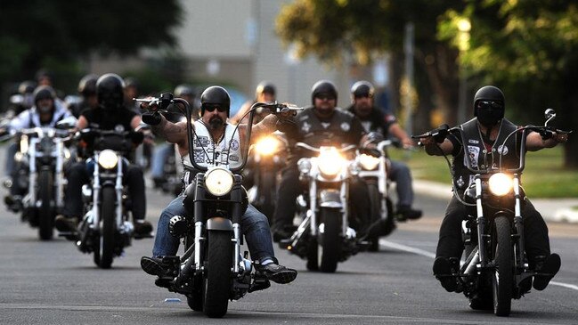 In some states wearing bikie gang colours can lead to time behind bars.