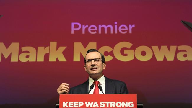 Premier Mark McGowan says no one should assume how people are going to vote in the election. Picture: NCA NewsWire/Philip Gostelow