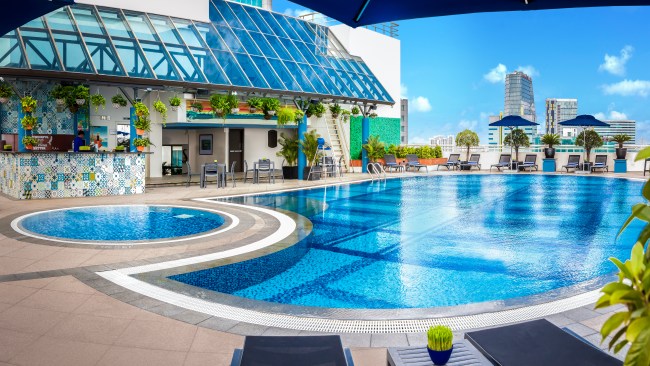 <h2><a href="https://travel.escape.com.au/accommodation/detail/sofitel-saigon-plaza?HotelCode=200805&amp;Dest=BIG4%20Cania%20Gorge%20Holiday%20Park%2C%20Monto%2C%20Australia&amp;CurrencyCode=AUD&amp;distance=100&amp;Provider=Expedia&amp;GuestCounts%5B0%5D%5B0%5D%5BAgeQualifyingCode%5D=10&amp;GuestCounts%5B0%5D%5B0%5D%5BCount%5D=2&amp;PropertyName=undefined&amp;PropertyId=200805&amp;AgodaId=&amp;ExpediaId=200805" target="_blank" rel="noopener">Sofitel Saigon Plaza</a></h2><p>Chic contemporary design and pure French style come together at the Sofitel Saigon Plaza. From the soaring columns, marble floors and towering ceilings of the lobby to the plush comfort in the <span>rooms and suites</span>, this is great a place to base yourself for a trip to Ho Chi Minh.&nbsp;</p><p>Discover classic Proven&ccedil;al cuisine and flavours from around Asia at the hotel restaurants, visit the exquisite House of Barbaard barber shop, and relax and absorb Saigon views from the <span>rooftop pool terrace (pictured here).&nbsp;</span><span></span></p><p><span>Sofitel Saigon Plaza is located in a quiet enclave on prestigious, tree-lined Le Duan Boulevard - Saigon attractions such as Notre Dame Cathedral, the Zoo and Botanical Gardens and Independence Palace are all just a short walk away.</span></p><p class="button-common"><a title="Book here" href="https://travel.escape.com.au/accommodation/detail/sofitel-saigon-plaza?HotelCode=200805&amp;Dest=BIG4%20Cania%20Gorge%20Holiday%20Park%2C%20Monto%2C%20Australia&amp;CurrencyCode=AUD&amp;distance=100&amp;Provider=Expedia&amp;GuestCounts%5B0%5D%5B0%5D%5BAgeQualifyingCode%5D=10&amp;GuestCounts%5B0%5D%5B0%5D%5BCount%5D=2&amp;PropertyName=undefined&amp;PropertyId=200805&amp;AgodaId=&amp;ExpediaId=200805" target="_blank" data-cta="Book here" data-editable="true">Book here</a></p><h2>What is the best area to stay in Ho Chi Minh City?</h2><p>District 1 is one of the best areas to stay in when visiting Ho Chi Minh City, especially if it is your first time in this vibrant city. As the name suggests, it's central to the city, and is where you'll find its main tourist attractions, including the Independence Palace and Notre Dame Cathedral.</p><p>Being central the hotels in this area are relatively and high-end, and include Hotel Majestic and Rex Hotel.</p><p>District 1 is also known as <span>Qu&#7853;n 1, Qu&#7853;n M&#7897;t, Qu&#7853;n Nh&#7845;t and Qu&#7853;n Nh&#7913;t.</span></p><h2>How many days is ideal for Ho Chi Minh?</h2><p>The majority of Ho Chi Minh's attractions are central and two days is enough to get a feel of the city and to tick off its star attractions (e.g. Independence Palace, Sai Gon Central Post Office and Tao Dan Park), explore its culinary delights and try haggling at the Ben Thanh Market.</p><p>With a few more days you can pay the Cu Chi Tunnel a visit and get a history lesson at the Reunification Palace, History Museum or War Remnants Museum.</p><h2>What month is best to visit Ho Chi Minh?</h2><p>December through to April are the best months to visit Ho Chi Minh as it's the dry season. December is the coldest of these months which is more ideal for sightseeing. However, if you're watching your budget, visiting between February and March will see you avoid the peak holiday period while still catching those all-important sunny days.</p><p>We recommend avoiding travelling between May and November as this is monsoon season in Ho Chi Minh.</p><p><strong>See also:</strong></p><p>-<a href="https://www.escape.com.au/destinations/asia/vietnam/20-best-things-to-do-in-ho-chi-minh-city/image-gallery/b0c4e758a336020a5e321efa29dec544" target="_blank" rel="noopener">Things to do in Ho Chi Minh city</a></p><p>-<a href="https://www.escape.com.au/destinations/asia/vietnam/i-tried-those-200-flights-to-vietnam-heres-what-its-really-like/news-story/d56b4786d92b32fc8a725e304814cbe9" target="_blank" rel="noopener">I tried those $200 flights to Vietnam... here's what it's really like</a></p><p>-<a href="https://www.escape.com.au/destinations/asia/ho-chi-minh-city-secrets-thanh-da-island-is-the-no1-place-to-escape/news-story/8a186b985e98024544375d13a267e8c7" target="_blank" rel="noopener">Ho Chi Minh city secrets</a></p>