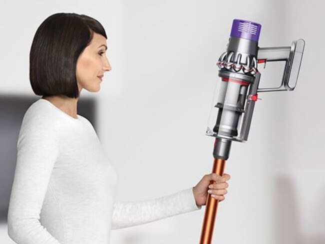 A screengrab from a Dyson advertisement showing a woman “cleaning the house” — a new no-no from the ads’ code of conduct.