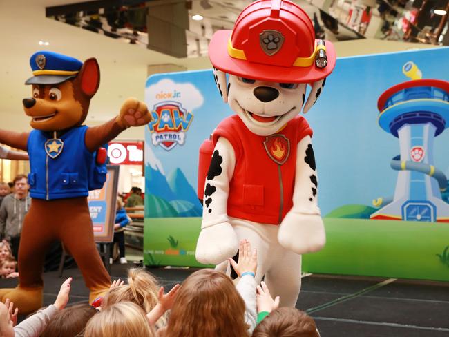 Chase and Marshall. Nickelodeon Junior's <i>Paw Patrol </i>are coming to the rescue these holidays. Picture: Peter Ristevski