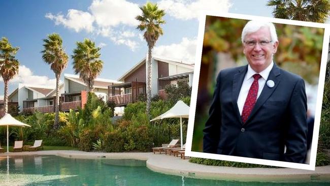 Central Coast administrator Ian Reynolds has been staying in a villa at Magenta Shores at ratepayers' expense.