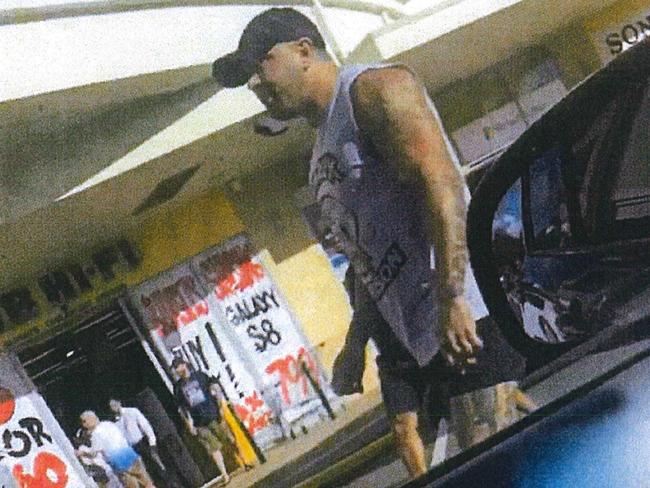 Footage from outside JB Hi-Fi. Picture: Queensland Police Service