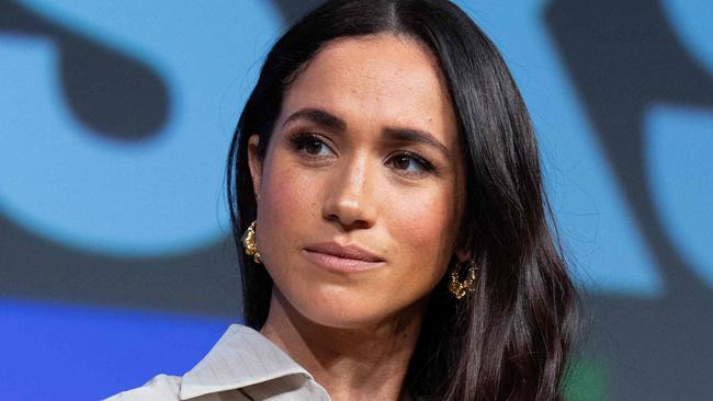 Britain's Meghan, Duchess of Sussex, attends the "Keynote: Breaking Barriers, Shaping Narratives: How Women Lead On and Off the Screen," during the SXSW 2024 Conference and Festivals at the Austin Convention Center on March 8, 2024, in Austin, Texas. (Photo by SUZANNE CORDEIRO / AFP)