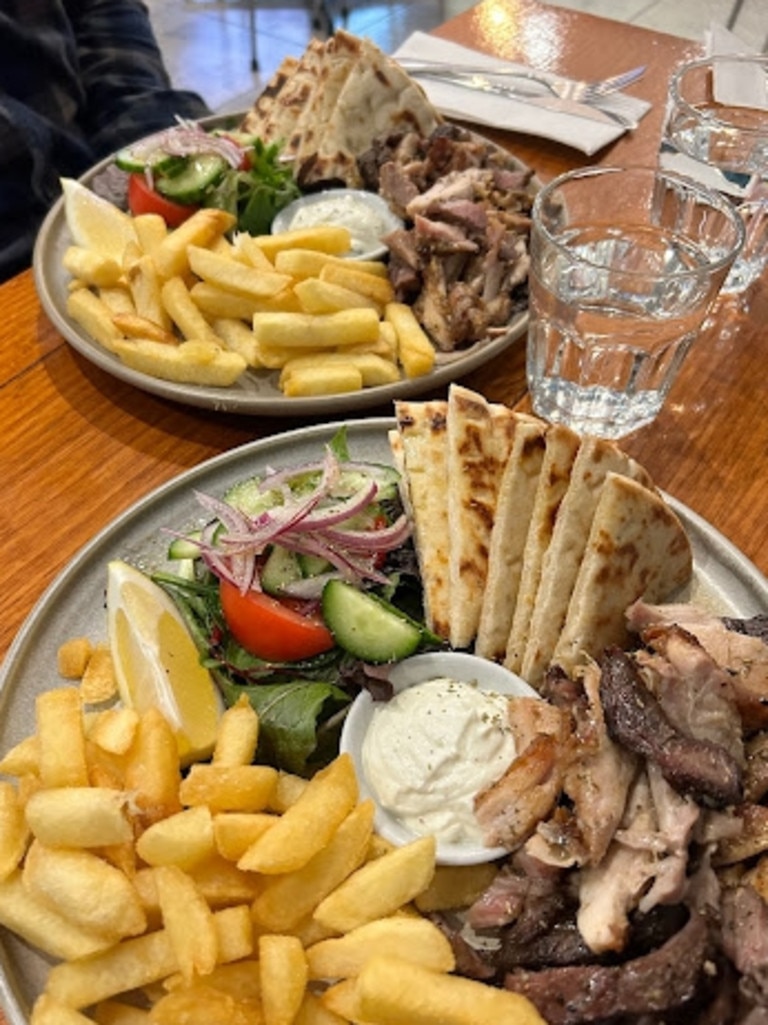 The restaurant served souvlaki and other traditional Greek fare. Picture: Facebook