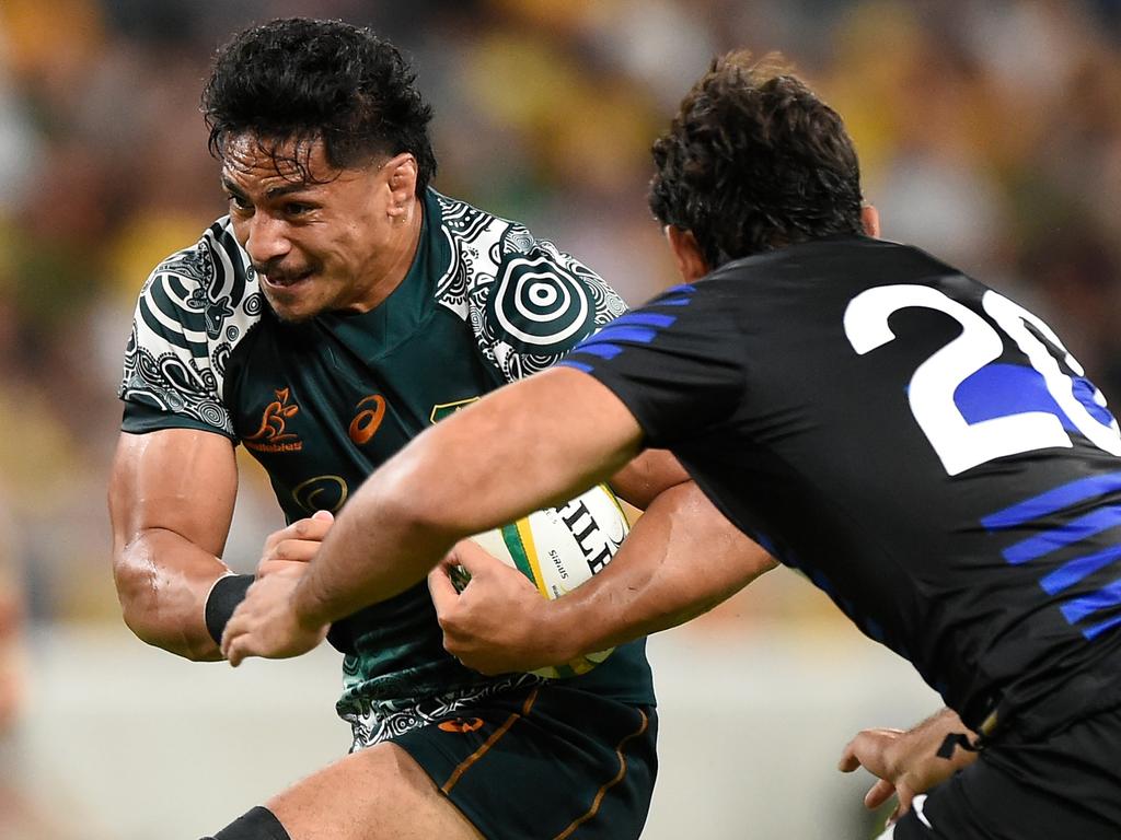 Samu came off the bench for the Wallabies in last week’s 27-8 win over Argentina. Picture: Matt Roberts / Getty Images