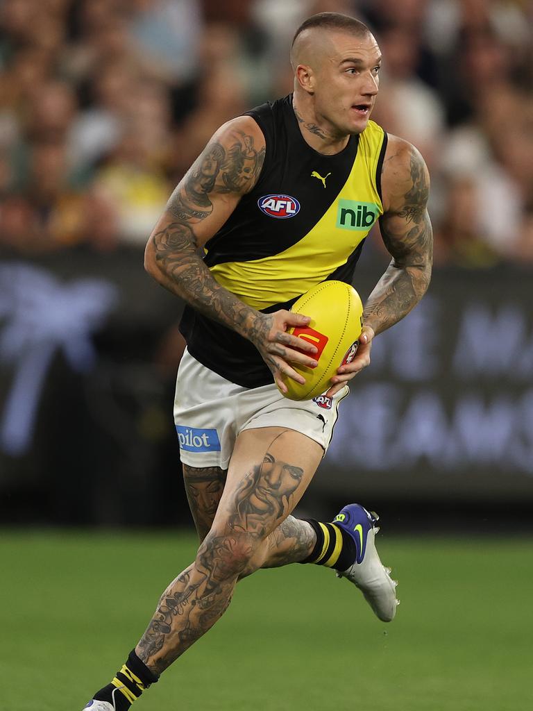 Dustin Martin of the Tigers. Photo by Robert Cianflone/Getty Images