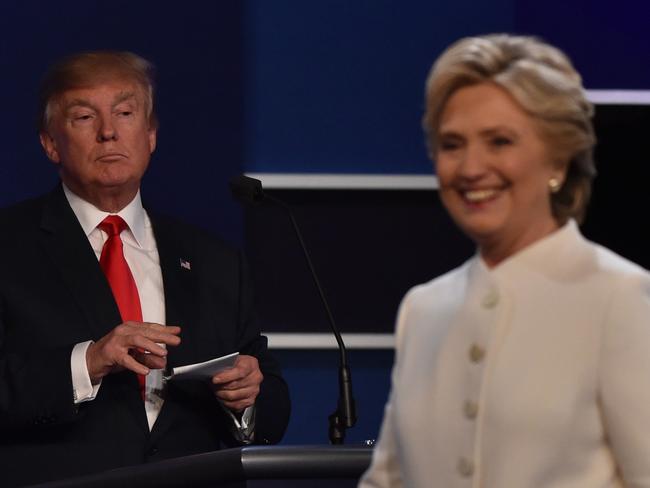 Donald Trump just can’t stop talking about Hillary Clinton. Picture: AFP/Paul J. Richards