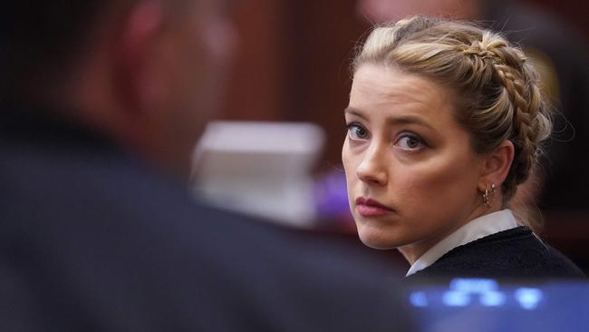 Amber Heard during the $70 million defamation trial. Picture: Shawn Thew/AFP