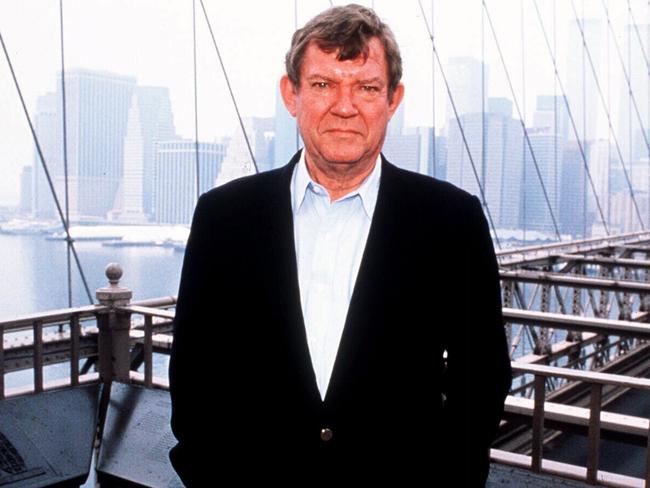 Australian art critic & author Robert Hughes in New York. P/