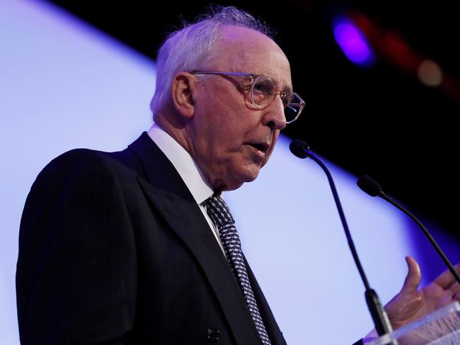 Former prime minister Paul Keating speaking at The Australian’s Strategic Forum: How should we manage our relationship with China? in Sydney on November 18. Picture: Nikki Short