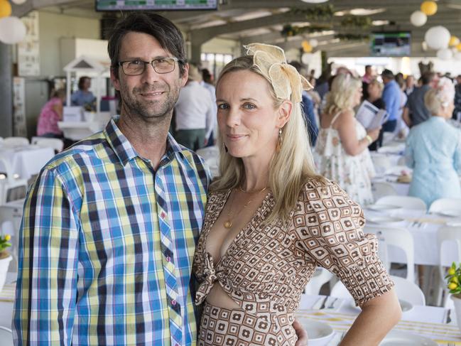 Paul and Annie Madders at Warwick Cup race day at Allman Park Racecourse, Saturday, October 14, 2023. Picture: Kevin Farmer