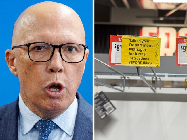 Peter Dutton urged state and territory government to implement harsher laws to prevent knife crimes. Picture: NewsWire