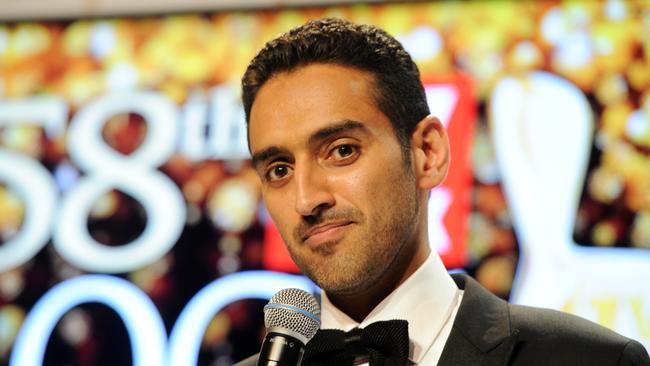 Gold Logie winner Waleed Aly speaks at the awards night.