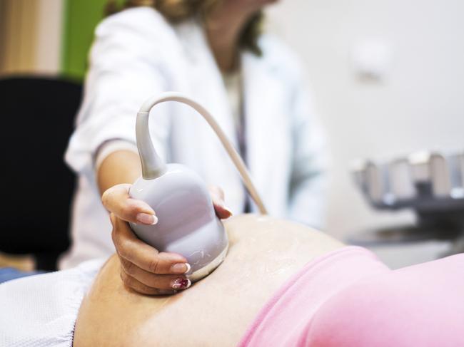 Generic photo of a pregnant woman in hospital. Picture: iStock