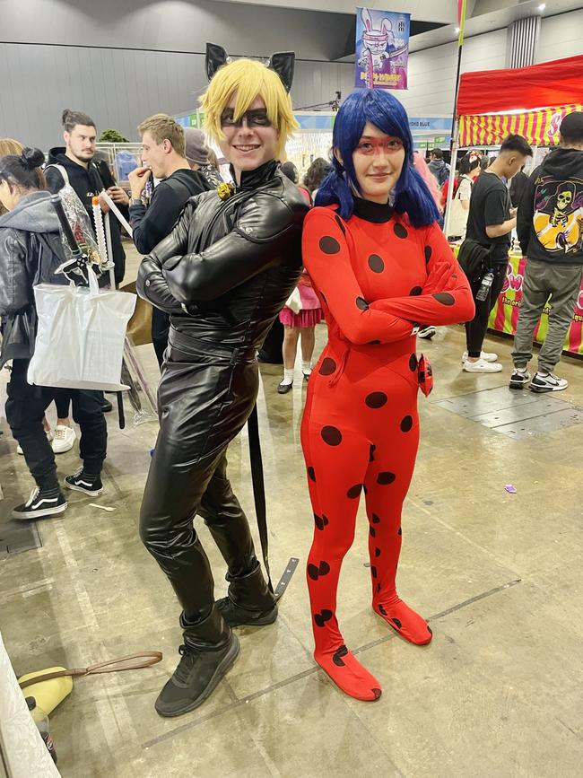 Jake Boswell and Susan Dang at the Oz Comic Con in Melbourne on Saturday June 8, 2024. Picture: Jack Colantuono